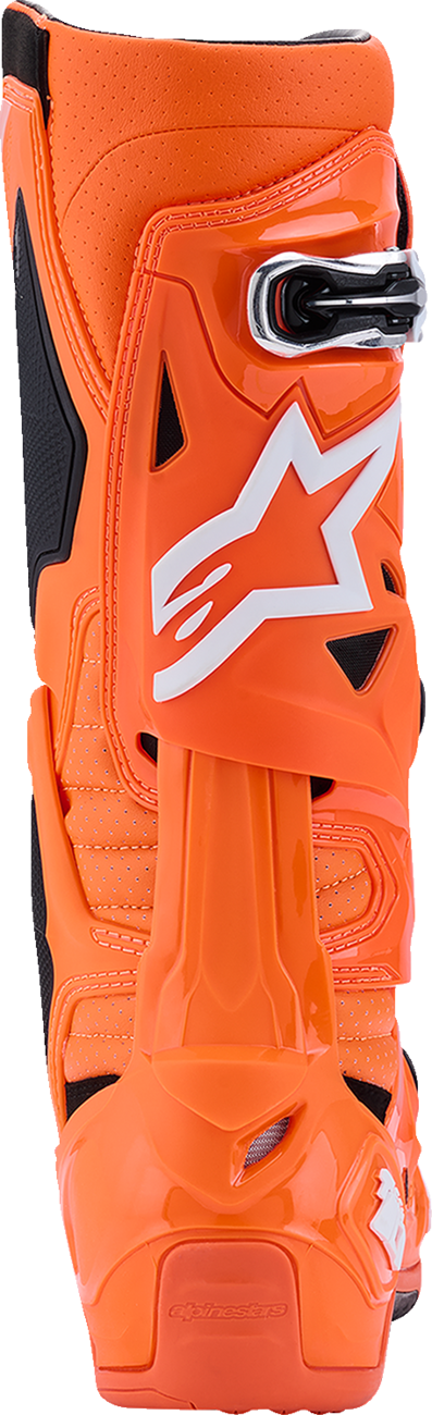 ALPINESTARS Tech 10 Supervented Boots - Fluorescent Orange/Black/White - US 8 / EU 42 2010520-4512-8