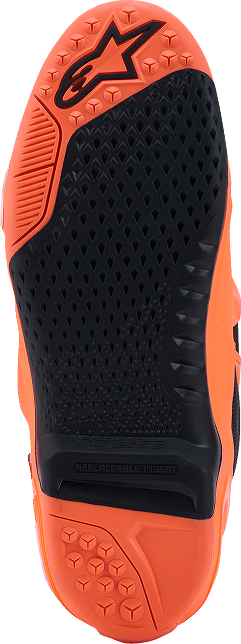 ALPINESTARS Tech 10 Supervented Boots - Fluorescent Orange/Black/White - US 11 / EU 45.5 2010520-4512-11