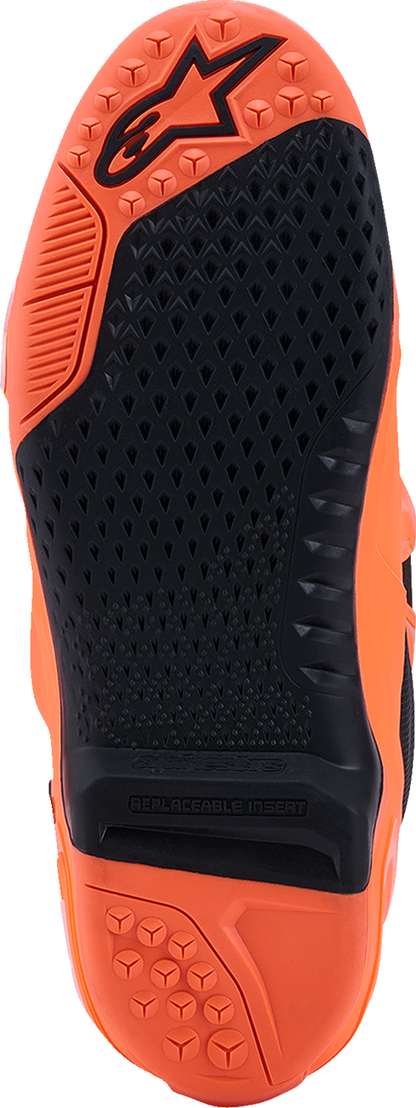 ALPINESTARS Tech 10 Supervented Boots - Fluorescent Orange/Black/White - US 11 / EU 45.5 2010520-4512-11