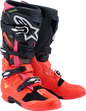 ALPINESTARS Tech 7 Boots - Black/Fluorescent Red/Fluorescent Pink - US 12 / EU 47 2012025-1576-12
