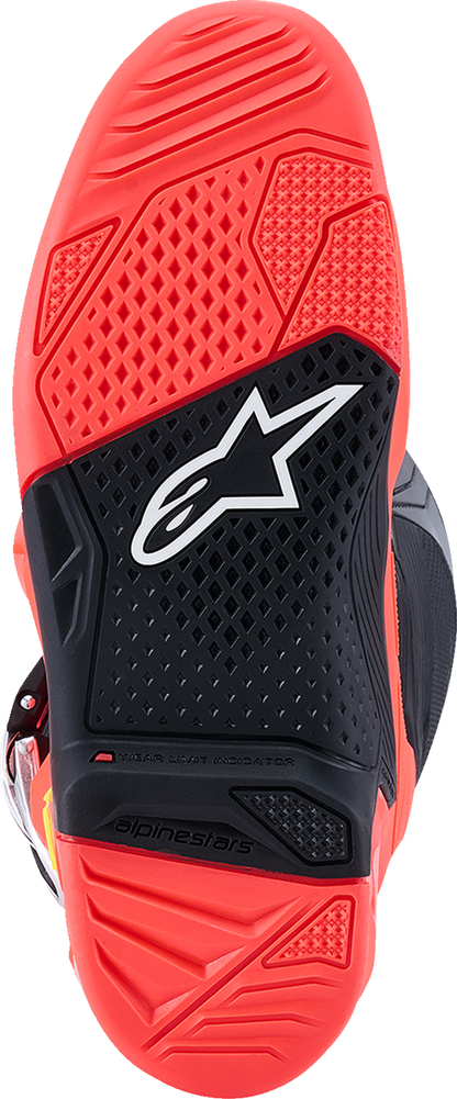 ALPINESTARS Tech 7 Boots - Black/Fluorescent Red/Fluorescent Pink - US 12 / EU 47 2012025-1576-12