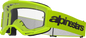 ALPINESTARS GOGGLES Vision 3 Goggle - Wordmark - Yellow - Clear Lens 5103325-5038