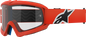 ALPINESTARS GOGGLES Youth Vision Goggle - Corp - Orange - Clear Lens 5140125-430
