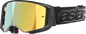 ALPINESTARS GOGGLES Supertech Vision Goggle - Vista - Black - Gold Mirror Lens 5100226-1581