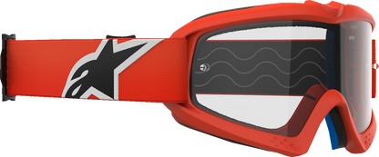 ALPINESTARS GOGGLES Youth Vision Goggle - Corp - Orange - Clear Lens 5140125-430