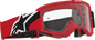 ALPINESTARS GOGGLES Vision OTG Goggle - Red/Black/White - Clear Lens 5100726-3163