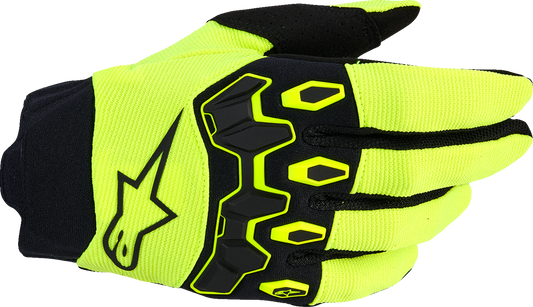 ALPINESTARS Youth Full Bore V2 Gloves - Fluo Yellow/Black - 2XS 3540226-551-2XS