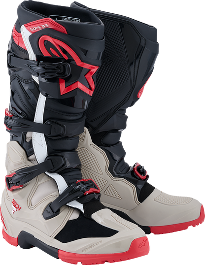 ALPINESTARS Tech 7 Enduro Boots - Black/Light Gray/Bright Red - US 8 2010426-1903-8