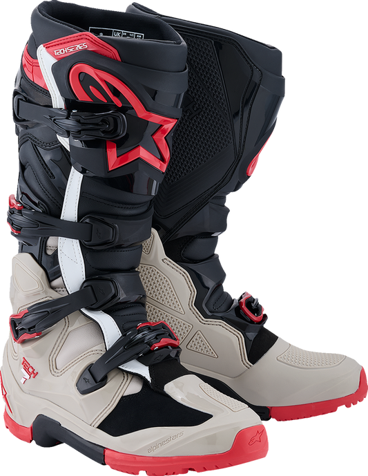 ALPINESTARS Tech 7 Enduro Boots - Black/Light Gray/Bright Red - US 8 2010426-1903-8