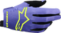ALPINESTARS Radar Gloves - Purple/Fluo Yellow - XL 3561824-3175-XL