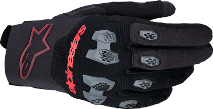 ALPINESTARS Pro-Dura Gloves - Black/Bright Red - Large 3560425-1303-L