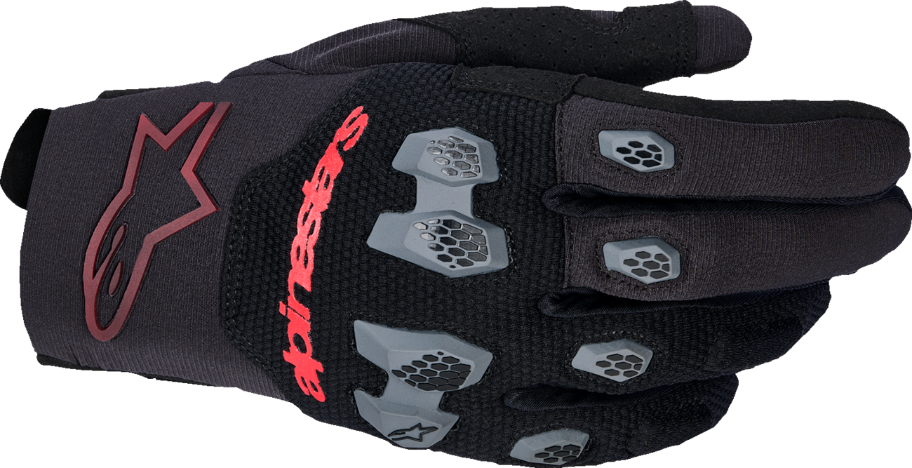ALPINESTARS Pro-Dura Gloves - Black/Bright Red - 2XL 3560425-1303-2X