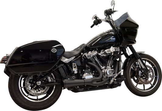 BASSANI XHAUST 2-into-1 Ripper Exhaust System with Megaphone Muffler - Black - 49-State - M8 Softail 1S79RBE
