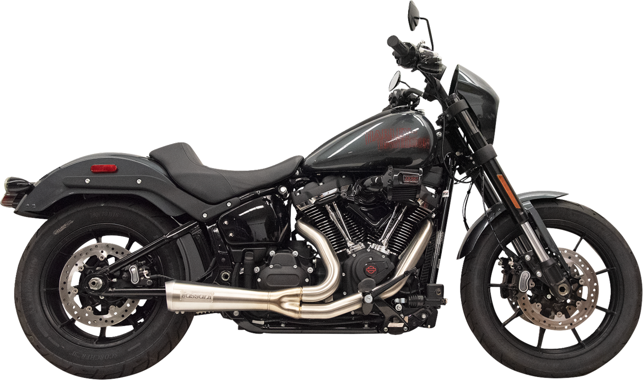 BASSANI XHAUST 2-into-1 The Ripper Exhaust System with Megaphone Muffler - Short - Chrome - M8 Softail 1S75