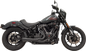 BASSANI XHAUST 2-into-1 The Ripper Exhaust System with Megaphone Muffler - Short - Black - M8 Softail 1S75B