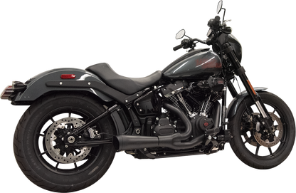 BASSANI XHAUST 2-into-1 Ripper Exhaust System with Megaphone Muffler - Short - Black - 49-State - M8 Softail 1S75RBE