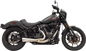 BASSANI XHAUST 2-into-1 Ripper Exhaust System with Megaphone Muffler - Short - Stainless - 49-State - M8 Softail 1S75SSE