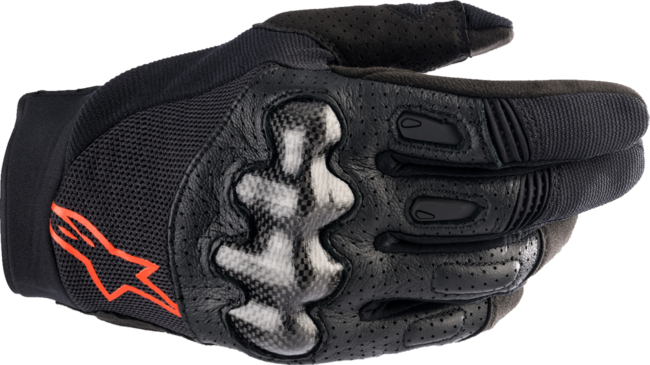 ALPINESTARS Megawatt V2 Gloves - Black/Fluo Red - Medium 3565023-1030-MD