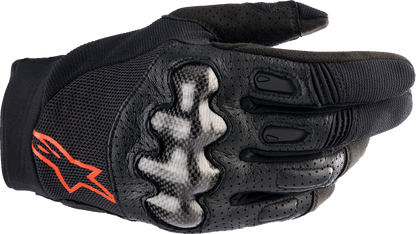 ALPINESTARS Megawatt V2 Gloves - Black/Fluo Red - Medium 3565023-1030-MD