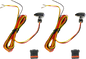 CUSTOM DYNAMICS Micro Bullet Turn Signals - LED - Amber/Red- Chrome CD-MICRO-AR2-C