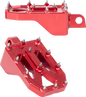 THRASHIN SUPPLY CO. Aggressor Foot Pegs - Rear - Red - HD '72-'25 TSC-2022-2-D