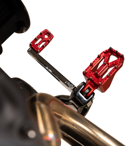 THRASHIN SUPPLY CO. Aggressor Foot Pegs - Rear - Red - HD '72-'25 TSC-2022-2-D