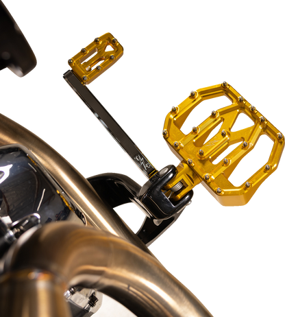 THRASHIN SUPPLY CO. Mini Aggressor Floorboards - Gold - Rear TSC-2031-5-D