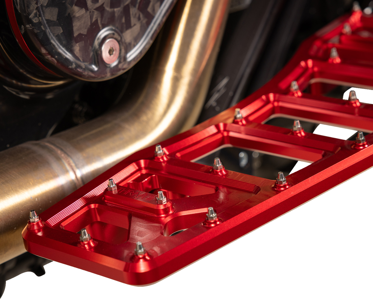 THRASHIN SUPPLY CO. Aggressor Floorboards - Red TSC-2219-2