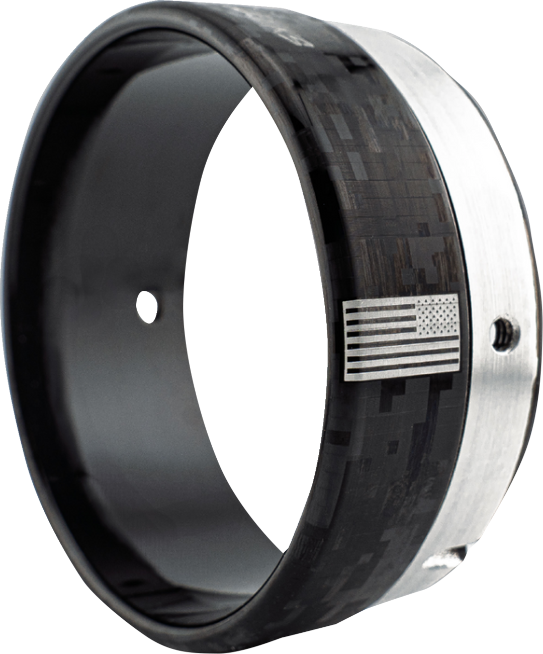 KHROME WERKS Exhaust End Cap - Billet Cut Tip - Carbon - 4-1/2" 200880P