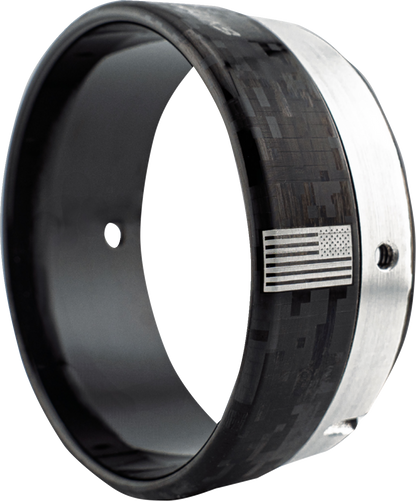 KHROME WERKS Exhaust End Cap - Billet Cut Tip - Carbon - 4-1/2" 200880P