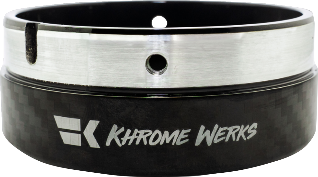 KHROME WERKS Exhaust End Cap - Billet Cut Tip - Digital Camo - 4-1/2" 200881p