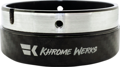 KHROME WERKS Exhaust End Cap - Billet Cut Tip - Digital Camo - 4-1/2" 200881p