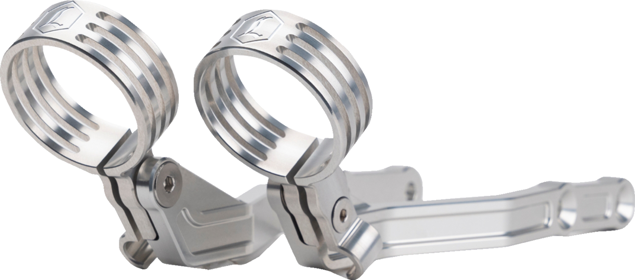 LEGEND SUSPENSION Revo ARC External Reservoir Mounts - Clear (Part #1313-0275)