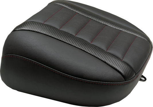 MUSTANG Deluxe Touring Passenger Seat - Dark Cherry Stitch - FLT/FLH '23-'25 88402DC