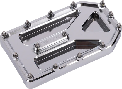 THRASHIN SUPPLY CO. Aggressor Brake Pedal Pad - Chrome - Touring TSC-2220-3
