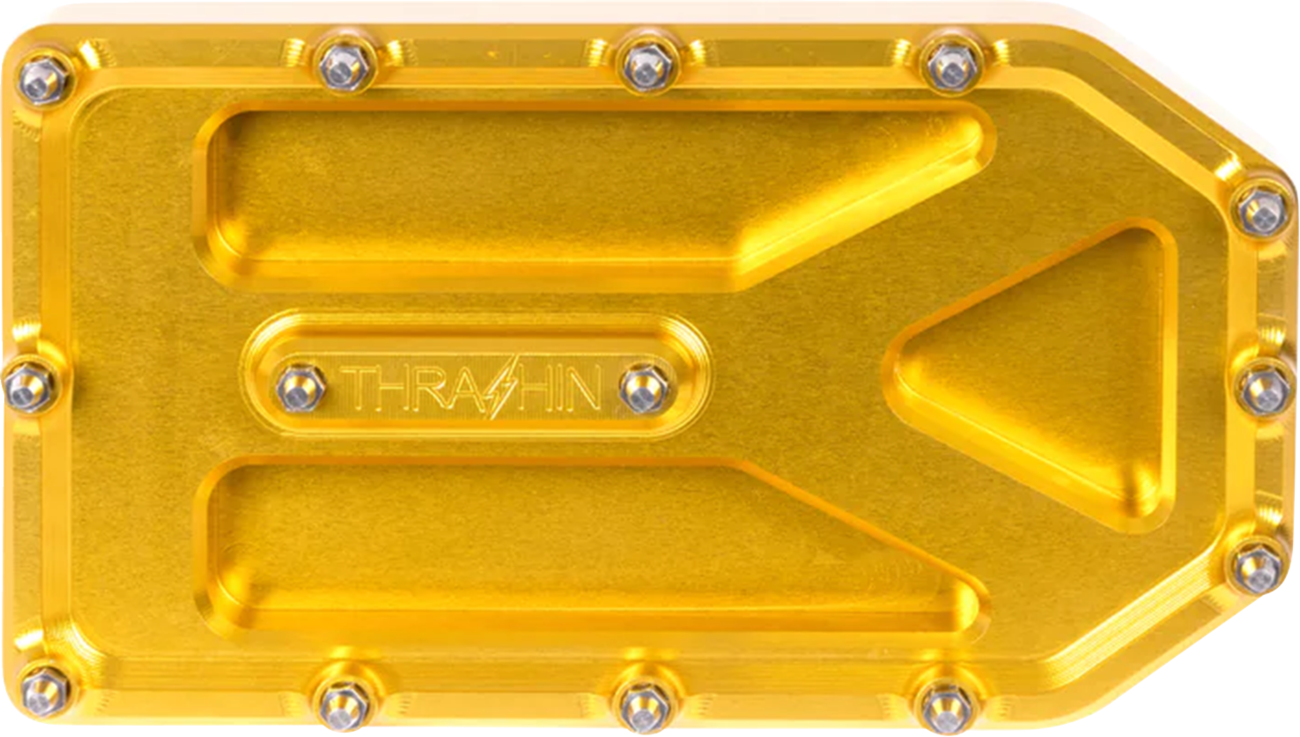 THRASHIN SUPPLY CO. Aggressor Brake Pedal Pad - Gold - Touring TSC-2220-5