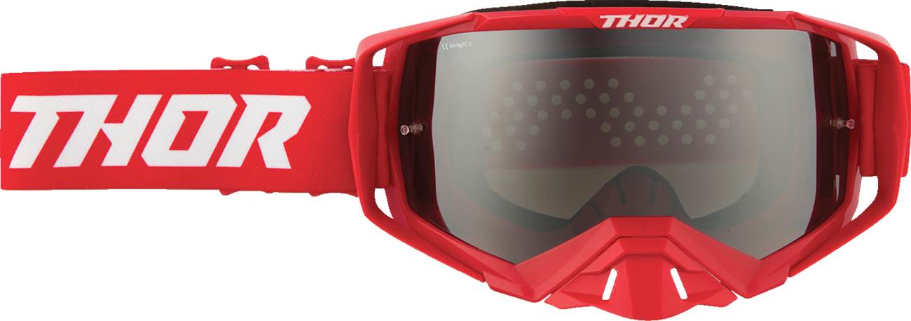 THOR Activate Goggle - Flite - Red - Silver Mirror Lens 2601-3703