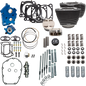 S&S CYCLE 132" Power Pack - 550 Chain Drive - Water Cooled - Wrinkle Black w/Highlight Fins - 114"/117" M8 310-1229C