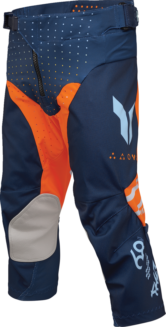 THOR Youth Launchmode Futura Pants - Navy/Orange - US 26 2903-2613