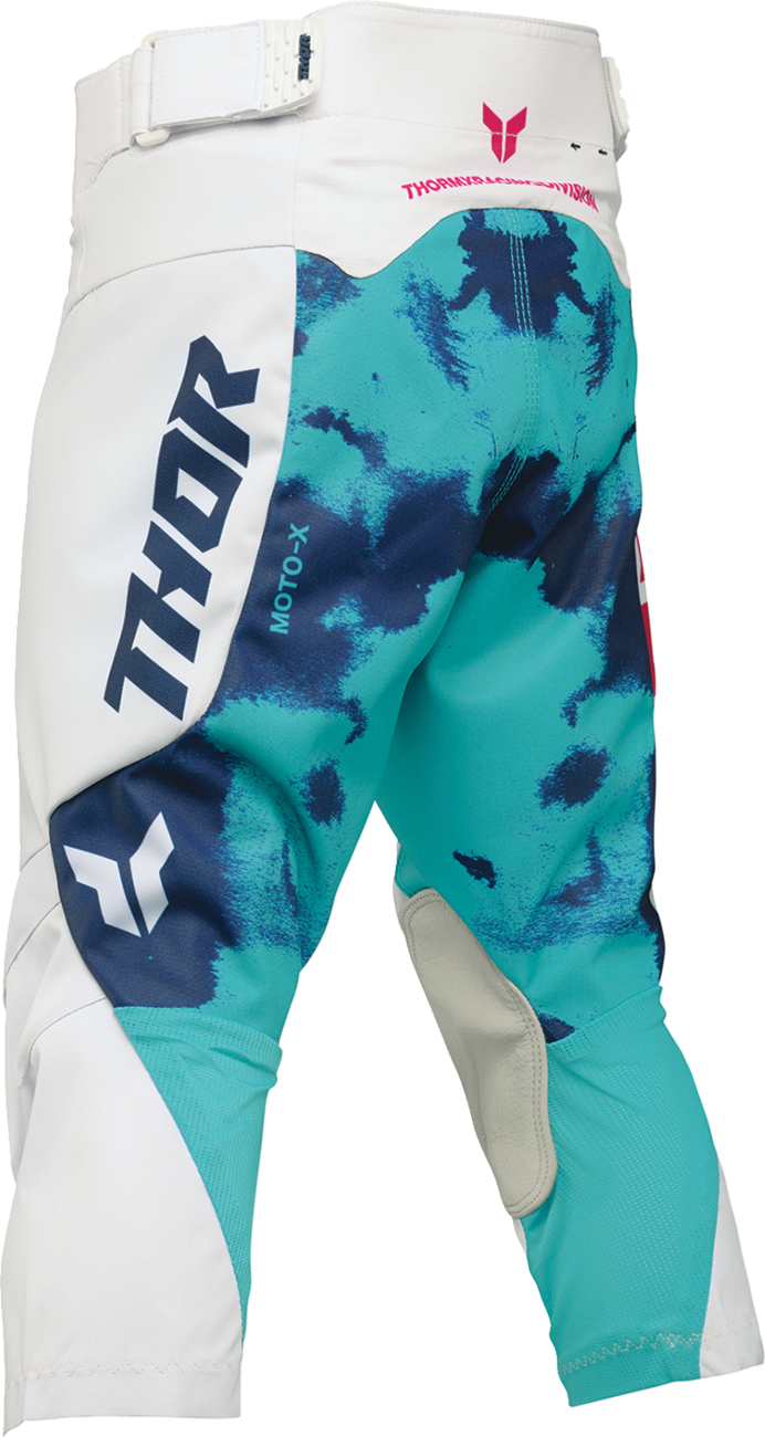 THOR Youth Launchmode Bleach Pants - White/Aqua - US 24 2903-2624