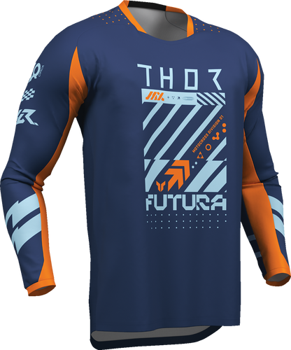 THOR Youth Launchmode Futura Jersey - Navy/Orange - XL 2912-2601