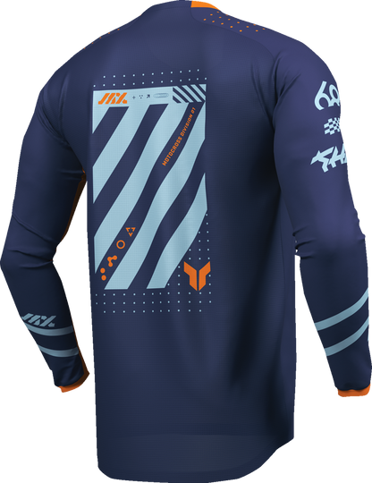THOR Youth Launchmode Futura Jersey - Navy/Orange - XL 2912-2601