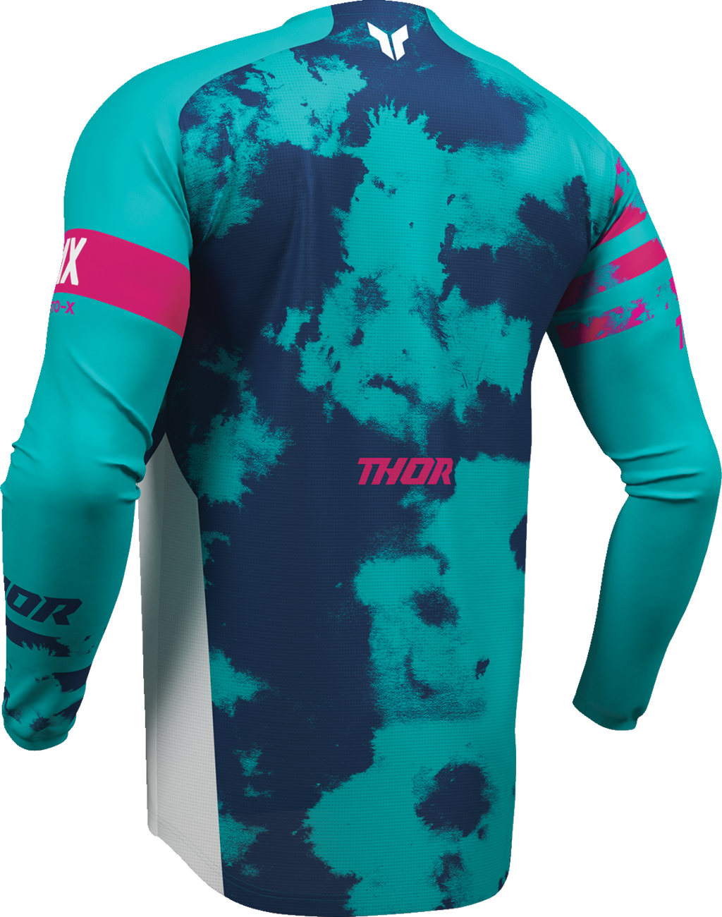 THOR Launchmode Bleach Jersey - White/Aqua - Medium 2910-8407