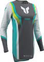 THOR Women's Sportmode Velocity Jersey - Gray/Aqua - Medium 2911-0337