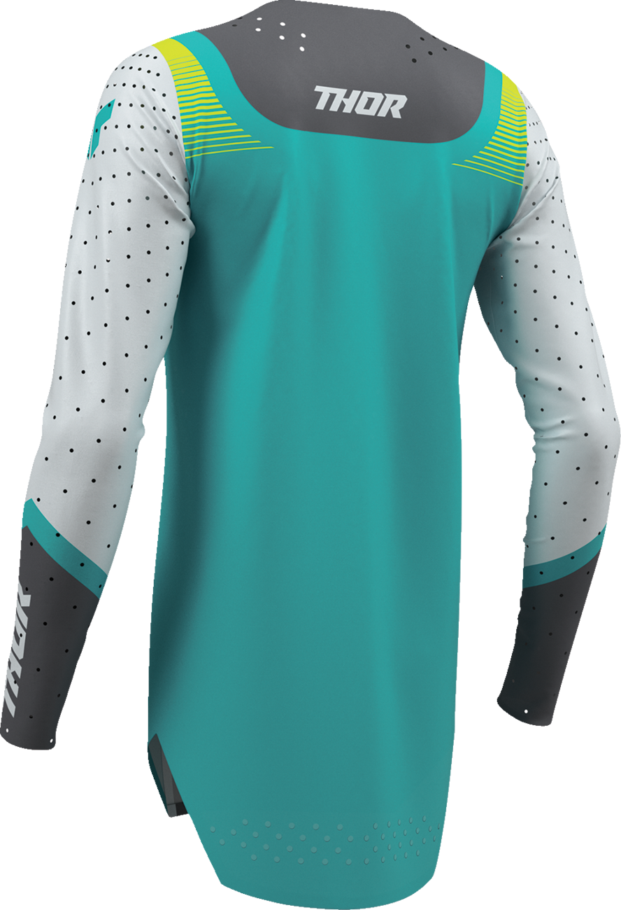 THOR Women's Sportmode Velocity Jersey - Gray/Aqua - XL 2911-0339