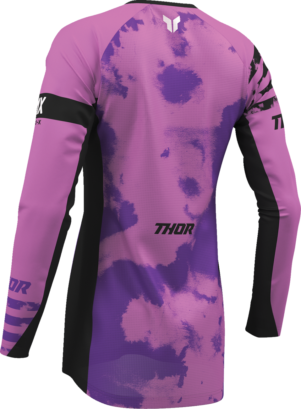 THOR Women's Launchmode Bleach Jersey - Black/Orchid - Large 2911-0343