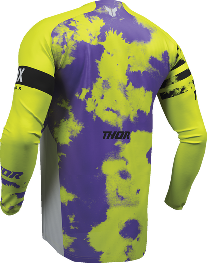 THOR Youth Launchmode Bleach Jersey - Gray/Acid - 2XS 2912-2578