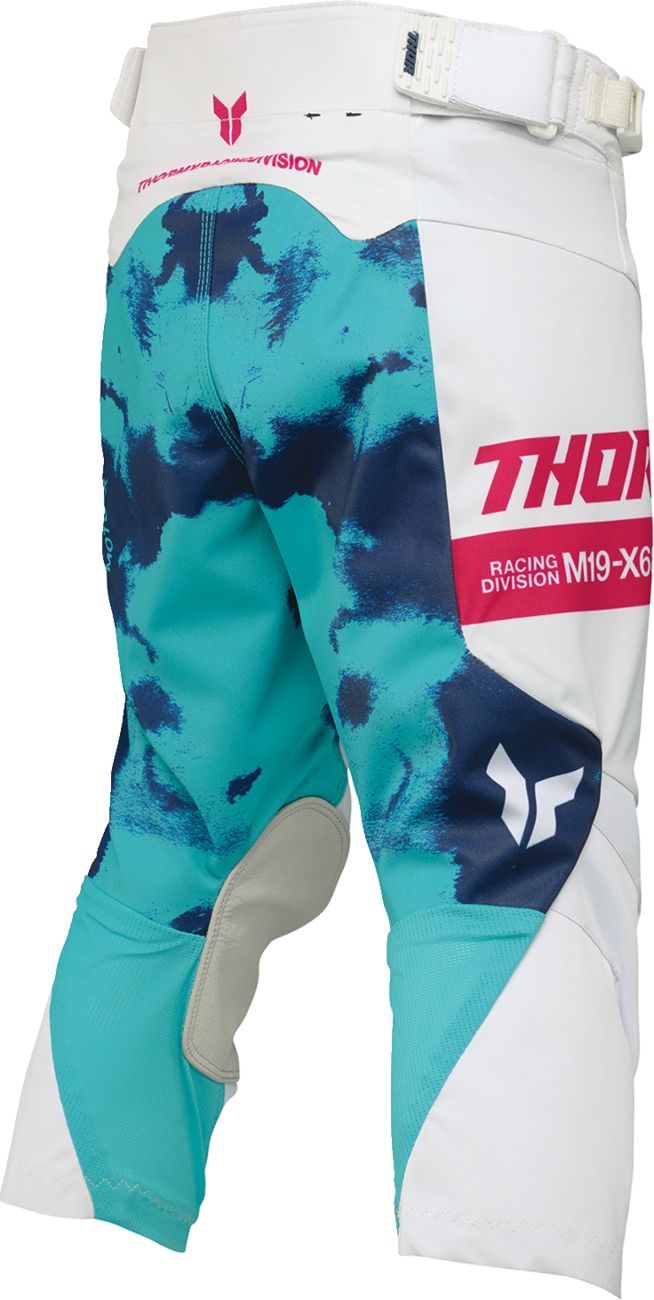 THOR Youth Launchmode Bleach Pants - White/Aqua - US 28 2903-2626