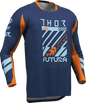 THOR Youth Launchmode Futura Jersey - Navy/Orange - Large 2912-2600