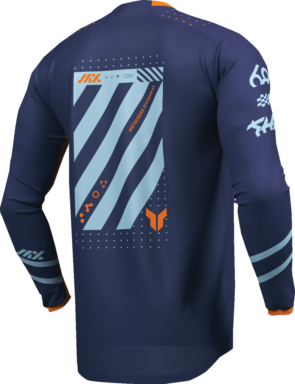 THOR Youth Launchmode Futura Jersey - Navy/Orange - Large 2912-2600